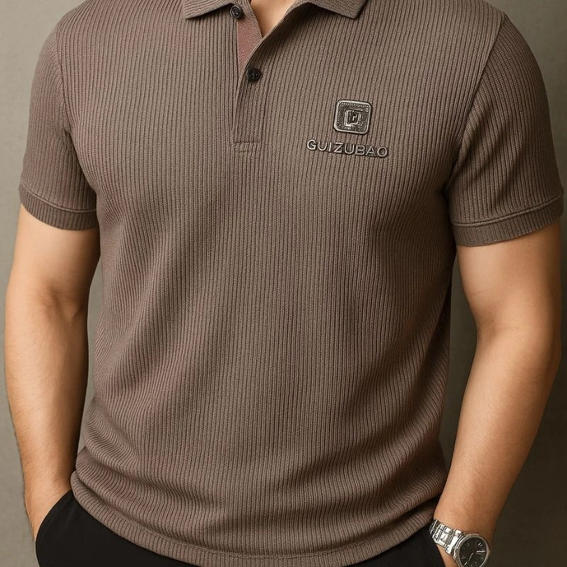 [Leve 5, Pague Só 3] Kit de Camisas Polo Masculinas Valder Premium em Seda Mulberry, Poliéster e Elastano - Pré Black Friday🔥