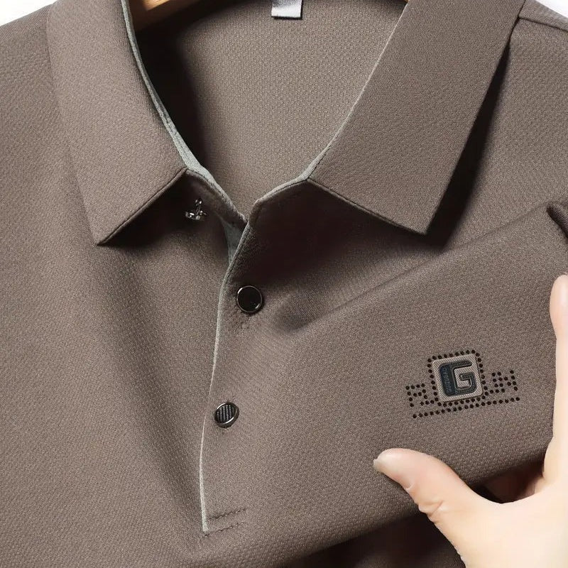 [Leve 5, Pague Só 3] Kit de Camisas Polo Masculinas Valder Premium em Seda Mulberry, Poliéster e Elastano - Pré Black Friday🔥